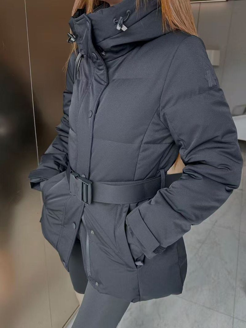 몽클레르 후드 벨티드 미드 다운 코트 - 메시카 패딩 레플리카 사이트 참고 이미지
